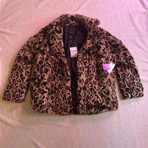 Forever 21 Animal Print Fashion Coat from Party Collection - Large - NWT